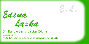 edina laska business card